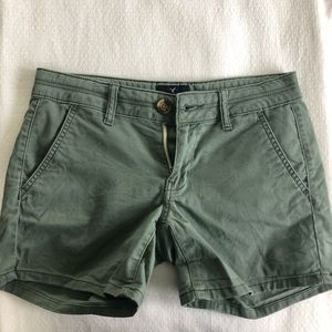 AE Olive Midi Shorts